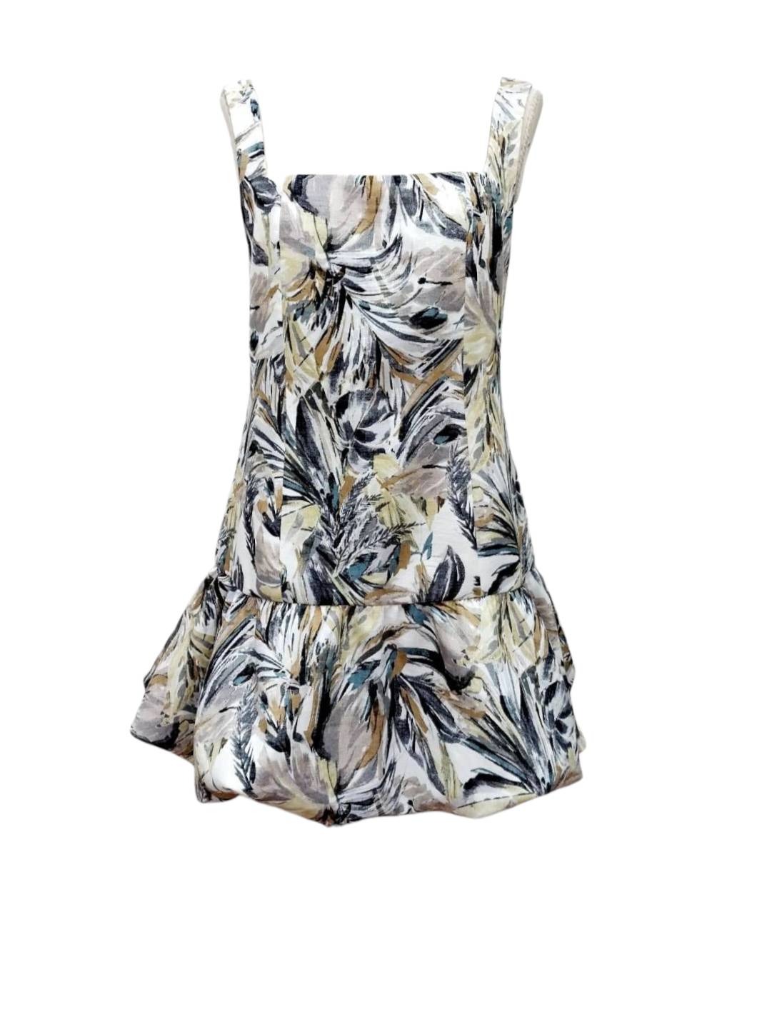 knee length dresses for ladies Leilana Mini Dress | Green Garden Stripe